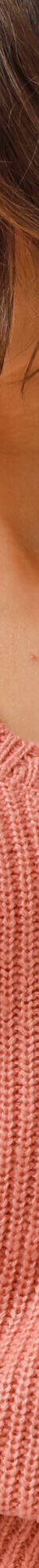 Pull col V, maille anglaise (bois de rose) Pull col V, maille anglaise (bois de rose)